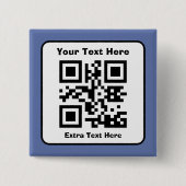 Scannbare QR-Code-Vorlage mit editierbarem Text Button (Vorderseite)