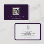 Scannbarer QR-Code beruflich oder persönliches Net Visitenkarte (Vorne/Hinten)