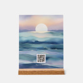 Scannbares Wiegenlied QR-Code Kinderzimmer Kunst Acrylschild (Vorderseite)