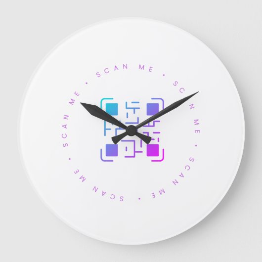 Scanne mich große wanduhr (Vorderseite)