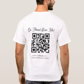 Scanne Mich QR-Code Business Event Dein Logo T-Shi T-Shirt (Rückseite)