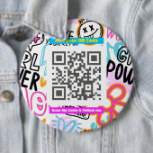 „Scanne mich“-Spaß-Accessoire für einfaches Teilen Button (Beispiel)