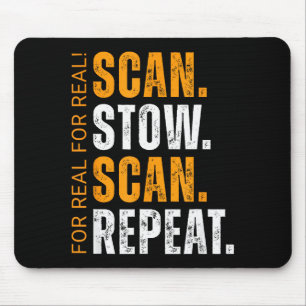 Scannen Einlagern Scannen Wiederholen Lustiger Lag Mousepad