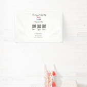 Scannen Sie das Firmenlogo Q R Code Social Media z Banner (InSitu)