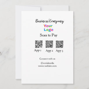 Scannen Sie das Firmenlogo Q R Code Social Media z Einladung