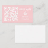 Scannen Sie das kostenlose WiFi Business qm-Codeze Begleitkarte (Vorne/Hinten)