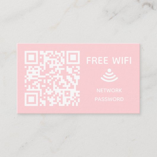 Scannen Sie das kostenlose WiFi Business qm-Codeze Begleitkarte (Vorderseite)