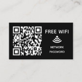 Scannen Sie das kostenlose WiFi Business qm-Codeze Begleitkarte (Vorderseite)