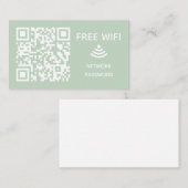 Scannen Sie das kostenlose WiFi Business qm-Codeze Begleitkarte (Vorne/Hinten)