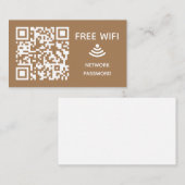 Scannen Sie das kostenlose WiFi Business qm-Codeze Begleitkarte (Vorne/Hinten)