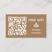 Scannen Sie das kostenlose WiFi Business qm-Codeze Begleitkarte (Vorderseite)
