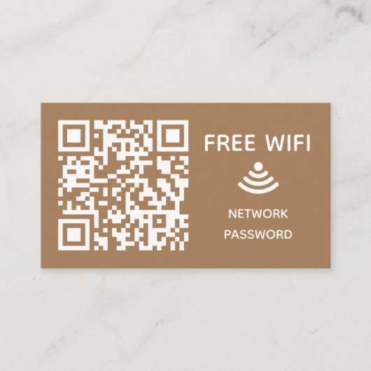 Scannen Sie das kostenlose WiFi Business qm-Codeze Begleitkarte (Vorderseite)