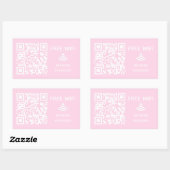 Scannen Sie das kostenlose WiFi Business qm-Codeze Rechteckiger Aufkleber (Blatt)