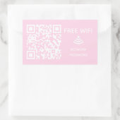 Scannen Sie das kostenlose WiFi Business qm-Codeze Rechteckiger Aufkleber (Tasche)