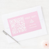 Scannen Sie das kostenlose WiFi Business qm-Codeze Rechteckiger Aufkleber (Umschlag)