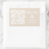 Scannen Sie das kostenlose WiFi Business qm-Codeze Rechteckiger Aufkleber (Tasche)