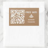 Scannen Sie das kostenlose WiFi Business qm-Codeze Rechteckiger Aufkleber (Tasche)