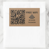 Scannen Sie das kostenlose WiFi Business qm-Codeze Rechteckiger Aufkleber (Tasche)