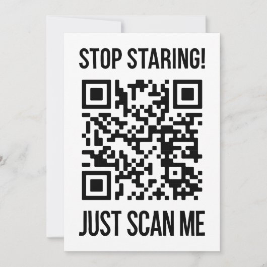Scannen Sie den QR-Code für einen Motivierend Boos Einladung (Vorderseite)