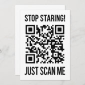 Scannen Sie den QR-Code für einen Motivierend Boos Einladung (Vorne/Hinten)