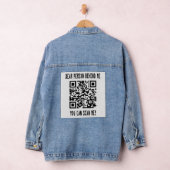 Scannen Sie den QR-Code für einen Motivierend Boos Jeansjacke (Hangar)