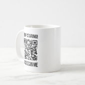 Scannen Sie den QR-Code für einen Motivierend Boos Kaffeetasse (Vorderseite Links)