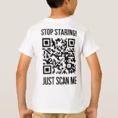 Scannen Sie den QR-Code für einen Motivierend Boos T-Shirt (Rückseite)