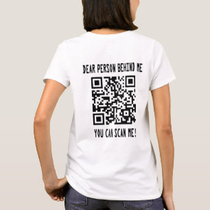 Scannen Sie den QR-Code für einen Motivierend Boos T-Shirt