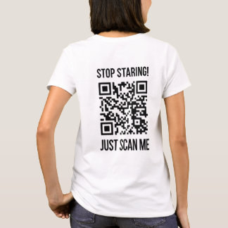 Scannen Sie den QR-Code für einen Motivierend Boos T-Shirt