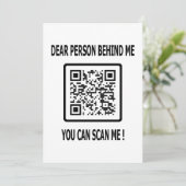 Scannen Sie den QR-Code für Inspiration Einladung (Stehend Vorderseite)