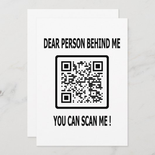 Scannen Sie den QR-Code für Inspiration Einladung (Vorne/Hinten)