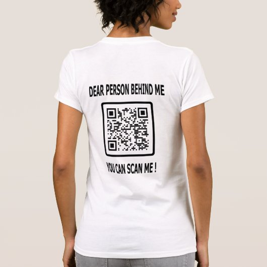 Scannen Sie den QR-Code für Inspiration T-Shirt (Rückseite)