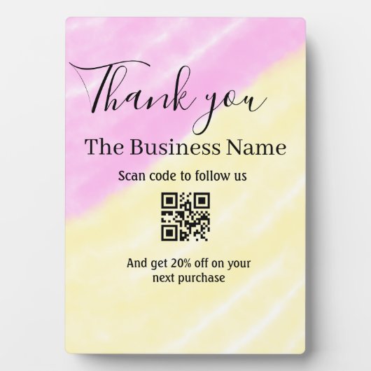 Scannen Sie den QR-Code, um uns zu folgen, danke R Fotoplatte (Vorderseite)
