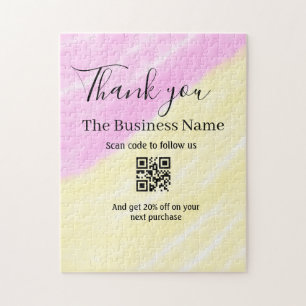 Scannen Sie den QR-Code, um uns zu folgen, danke R Puzzle