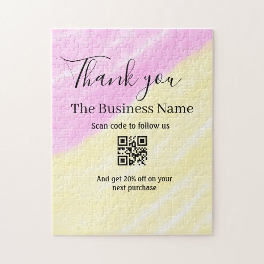 Scannen Sie den QR-Code, um uns zu folgen, danke R Puzzle (Vertikal)