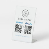 Scannen Sie den QR-Code zum Bezahlen Schild (Vorderseite)