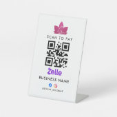 Scannen Sie den QR-Code zum Bezahlen Schild (Vorderseite)
