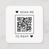 Scannen Sie die QR-Codeantwort auf UAWG Wedding Quadratische Visitenkarte (Vorderseite)