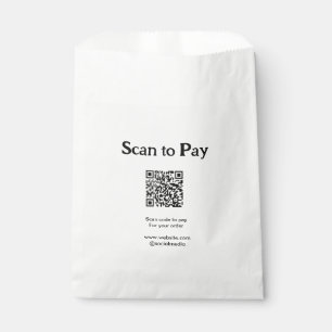 Scannen Sie für Bestellung QR Code hinzufügen Webs Geschenktütchen