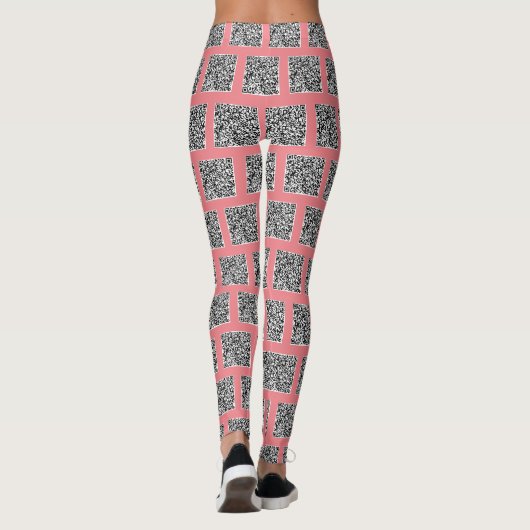 Scannen Sie Ihren QR-Code in rosa Leggings oder wä (Rückseite)