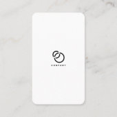 Scannen Sie ME QR Code Social Media Logo Modern Ei Visitenkarte (Rückseite)