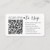 Scannen Sie Me QR UAWG & Details Einfache Skriptei Begleitkarte (Vorderseite)