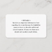 Scannen Sie Me QR UAWG & Details Einfache Skriptei Begleitkarte (Rückseite)