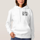 Scannen Sie mein Herz Hoodie (Vorderseite)