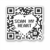 Scannen Sie meinen Heftsticker Aufkleber (Vorderseite)