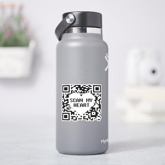 Scannen Sie meinen Heftsticker Aufkleber (HydroFlask)