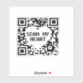 Scannen Sie meinen Heftsticker Aufkleber (Blatt)