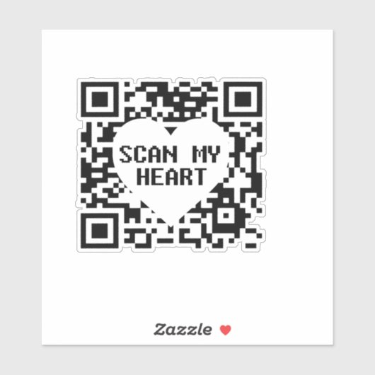 Scannen Sie meinen Heftsticker Aufkleber (Blatt)