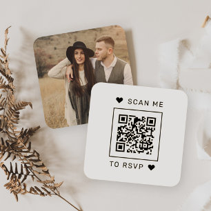 Scannen Sie mich auf UAWG Wedding QR Code Response Begleitkarte