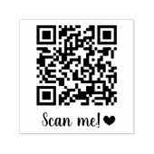 Scannen Sie mich! Herzlichen QR-Code Permastempel (Design)